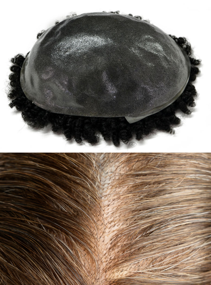 [Stock Unit] Clear Skin Hair - Skin Base Men's Toupee Hair System