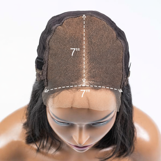 【Stock Unit】200% 7x7 Natural Black Closure Lace Front Wigs-LFS001_5