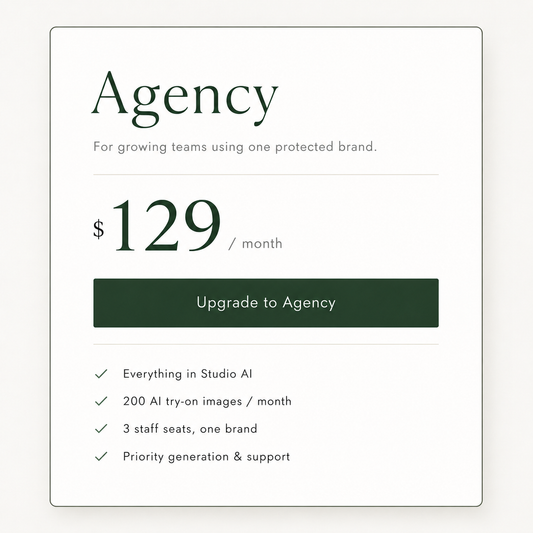 Agency – AI Try-On & Image Download Subscription