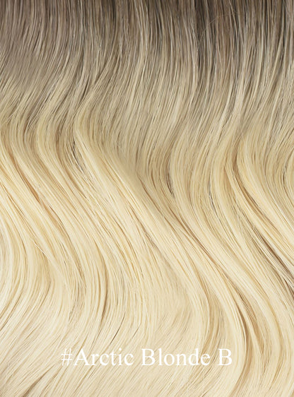Ombre / Highlight Color: Brazilian Virgin Hair Feather Weft Extension