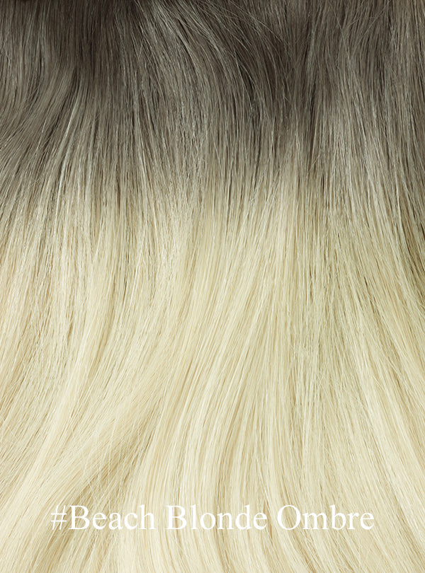Ombre / Highlight Color: Brazilian Virgin Hair Feather Weft Extension