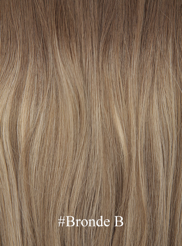 Ombre / Highlight Color: Brazilian Virgin Hair Feather Weft Extension