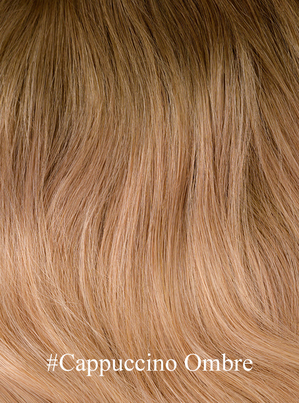 Ombre / Highlight Color: Brazilian Virgin Hair Feather Weft Extension