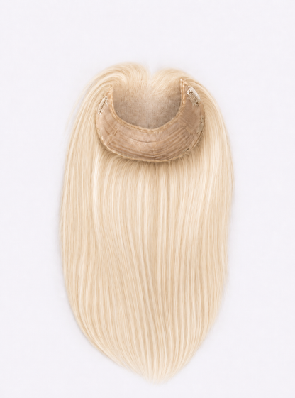 (Stock Unit) 16'' long Blonde 7'' x 8'' Lace Top Toppers Chinese Virgin Hair - WL52