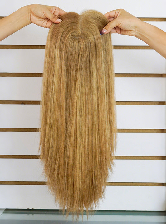 Dark Blonde Balayage Toppers Chinese Virgin Hair - TLW013