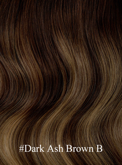Ombre / Highlight Color: Brazilian Virgin Hair Feather Weft Extension