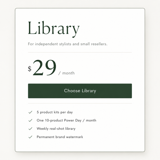 Library – AI Try-On & Image Download Subscription