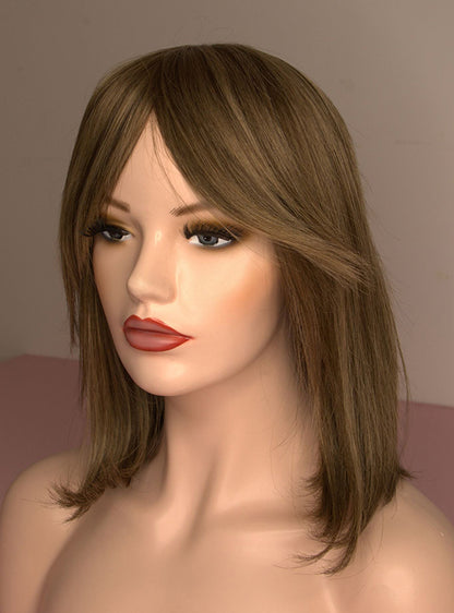 Chestnut Brown Highlights Toppers Chinese Virgin Hair - TLW014