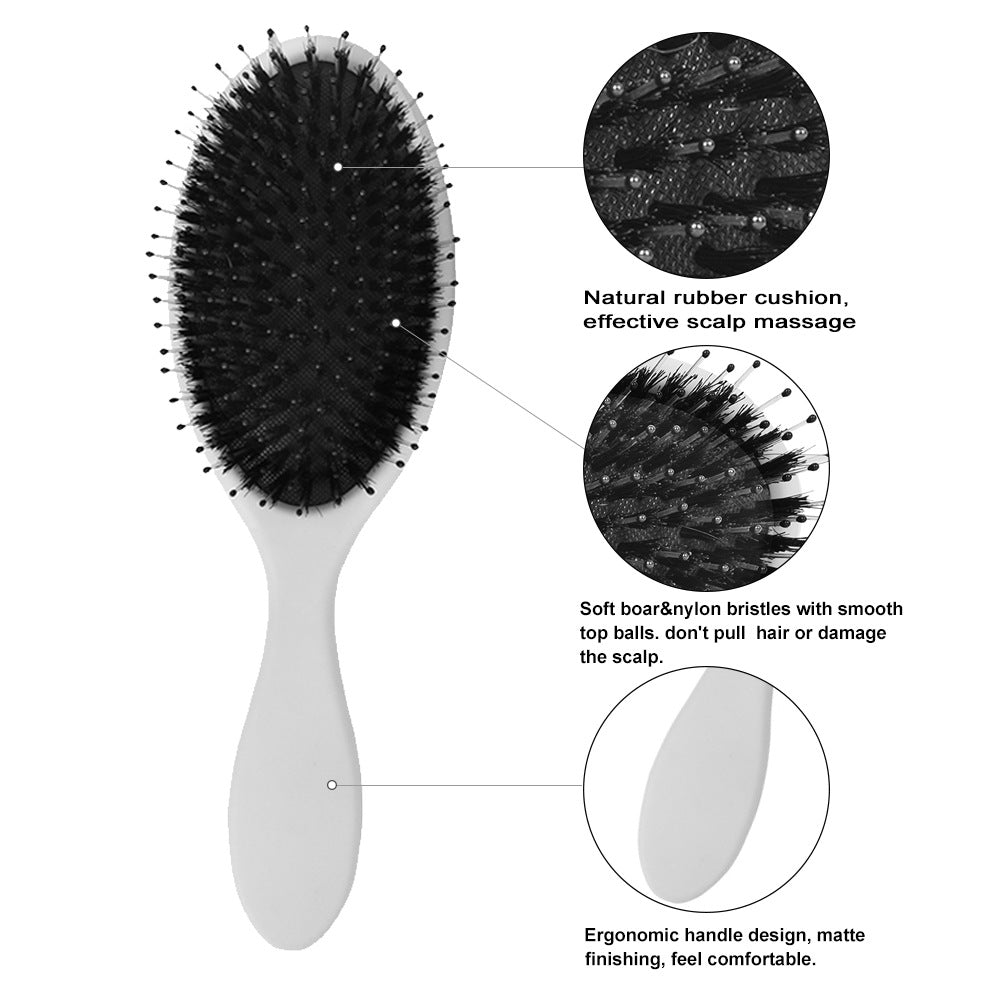Cushion Paddle Hair Brush – Detangling & Scalp Massage