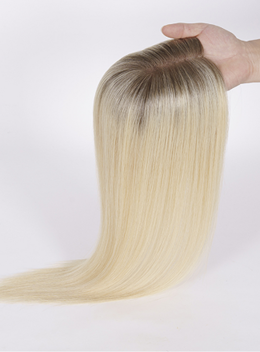 [Stock Unit] 6.5'' x 7'' Silk Top Topper Top Chinese Virgin Hair #SBT18SBT60