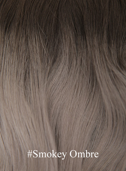 Ombre / Highlight Color: Brazilian Virgin Hair Feather Weft Extension