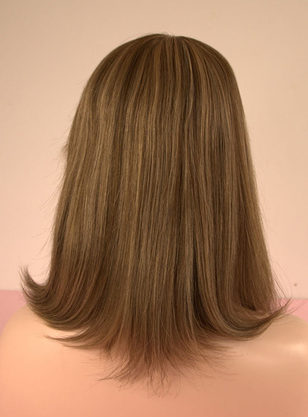 Chestnut Brown Highlights Toppers Chinese Virgin Hair - TLW014