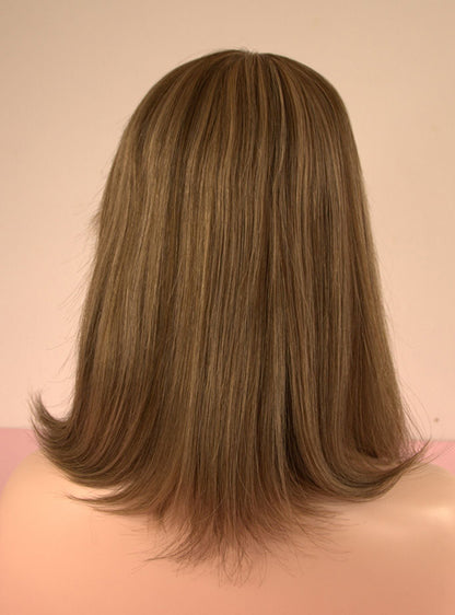 Chestnut Brown Highlights Toppers Chinese Virgin Hair - TLW014