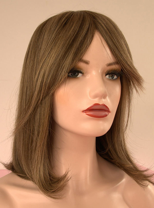 Chestnut Brown Highlights Toppers Chinese Virgin Hair - TLW014