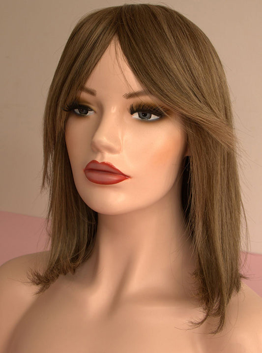 Chestnut Brown Highlights Toppers Chinese Virgin Hair - TLW014