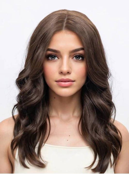 Brown 9x9 Mono Top / Chinese Virgin Hair Topper - TLW001