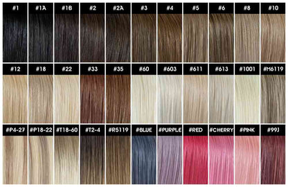 25g Chinese Remy Hair flat-tip Extensions-Light Color