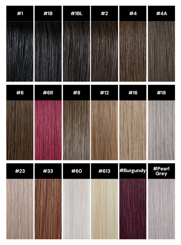 Dark Color: Invisible Skinweft Clip In Extensions