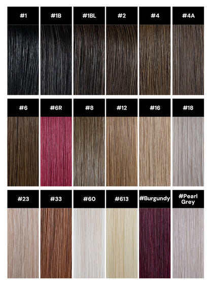 Dark Color: Invisible Skinweft Clip In Extensions