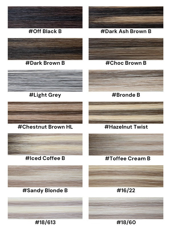 100g Hand-Tied Chinese Virgin Hair Weft Extensions-Light Color