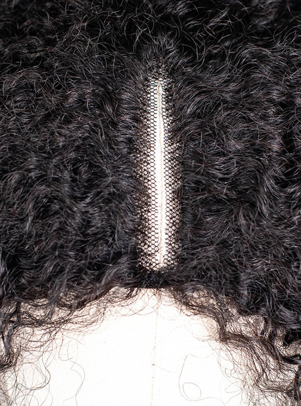 Curly BYE BYE Leave-Out Thin Part Wig