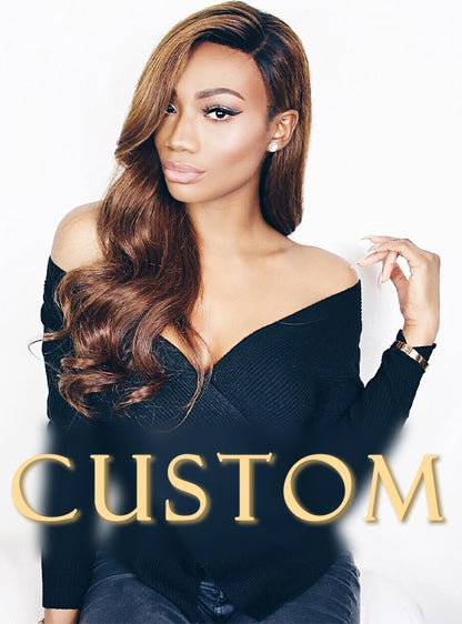 Custom 5x5 Closure Wig-Brazilian Human Hair