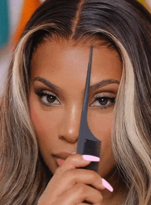 Cremefarbene glatte Echthaar-Spitzenfrontperücken – Ravenelyse003