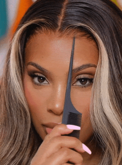 Cremefarbene glatte Echthaar-Spitzenfrontperücken – Ravenelyse003