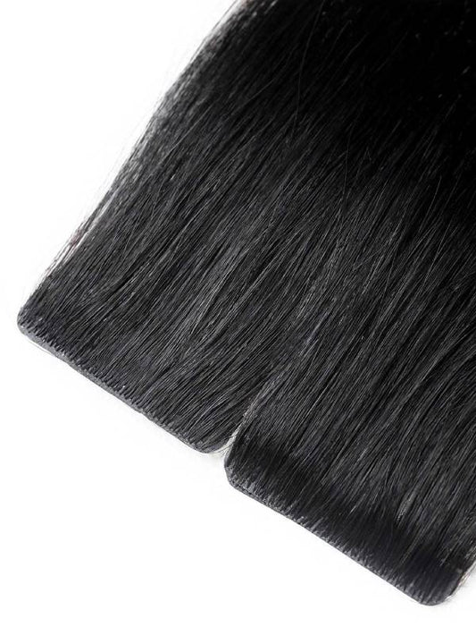 40pcs-100g Invisible Skinweft Brazilian Virgin Hair Tape In Extensions-Dark Color