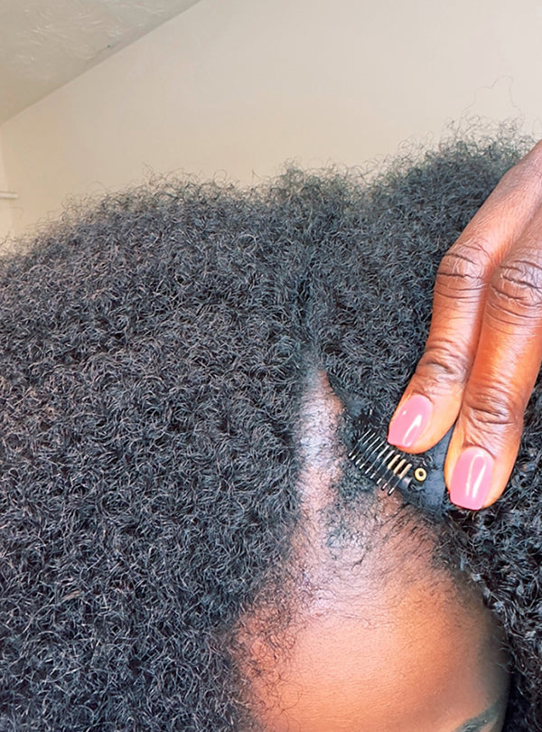 Coily BYE BYE Leave-Out Thin Part Wig