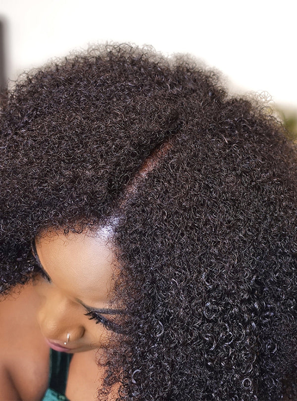 Coily BYE BYE Leave-Out Thin Part Wig