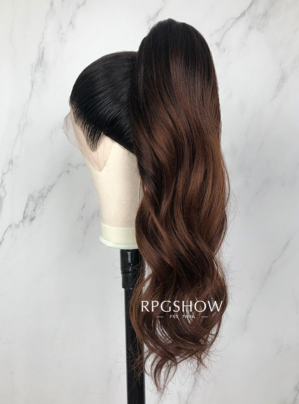 Chinesische Remy-Haar-Wickel-Pferdeschwanz-Extensions - Dunkle Farbe