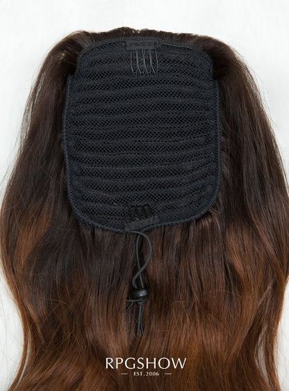 Chinesische Remy-Haar-Wickel-Pferdeschwanz-Extensions - Dunkle Farbe