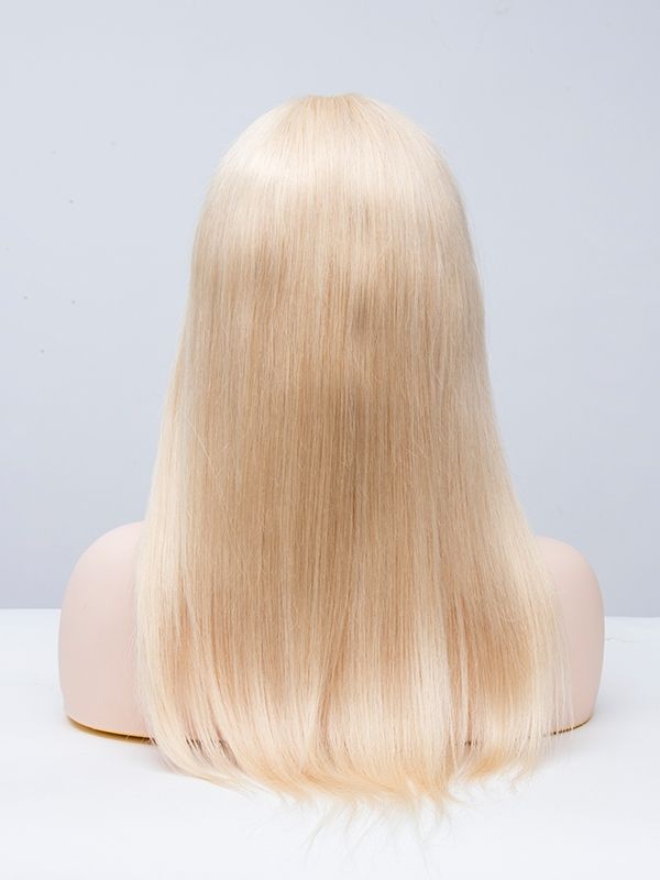Lace Front T Part Dyeable Blonde Human Hair Wig