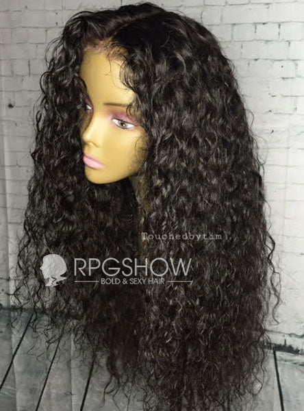 Loose Curly Natural Color Maxipart Glueless Lace Closure Wig - touchedbytim021